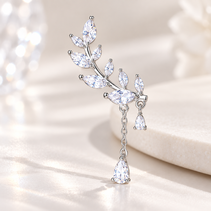 Leaf Climber Earrings